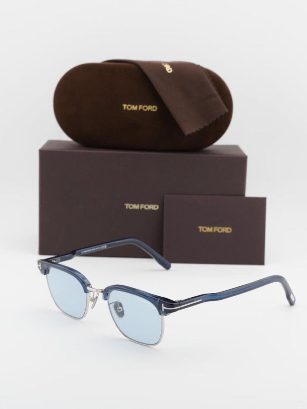 Tom Ford FT1119-D 90A Square Sunglasses - Blue
